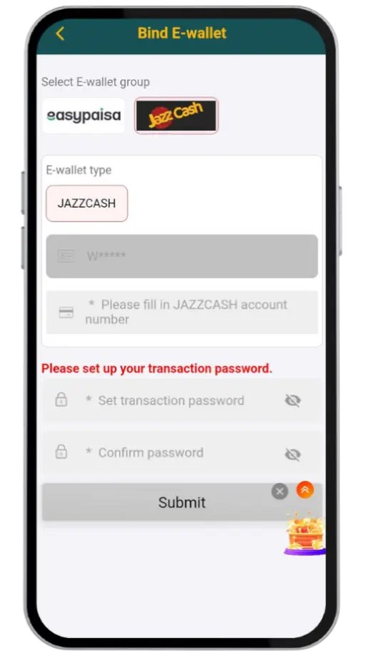 Done55 game bind E-wallet